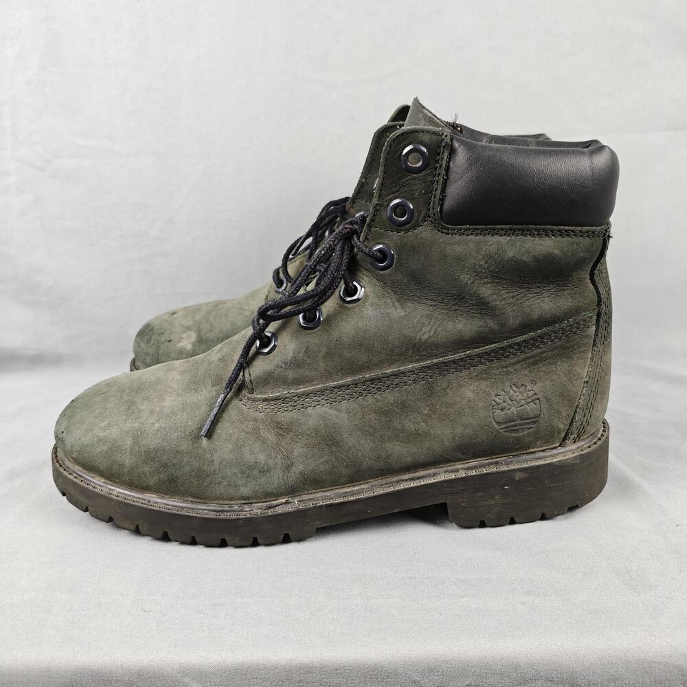 Timberland Boots Mens Size 5.5 Green Snow Insulated Primaloft Lace Up 12907